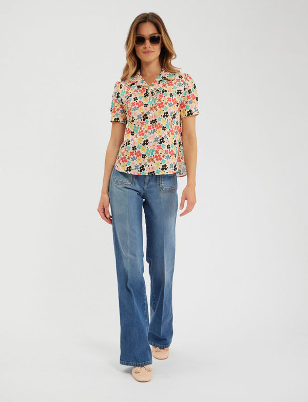 Ines De La Fressange Chemise Constance Imprimé Fleurs