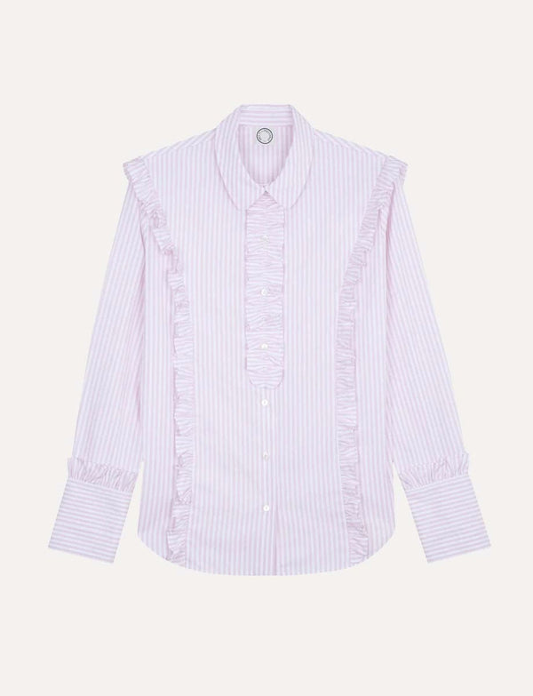 ines de la fressange Chemise Lucina en coton rose pâle