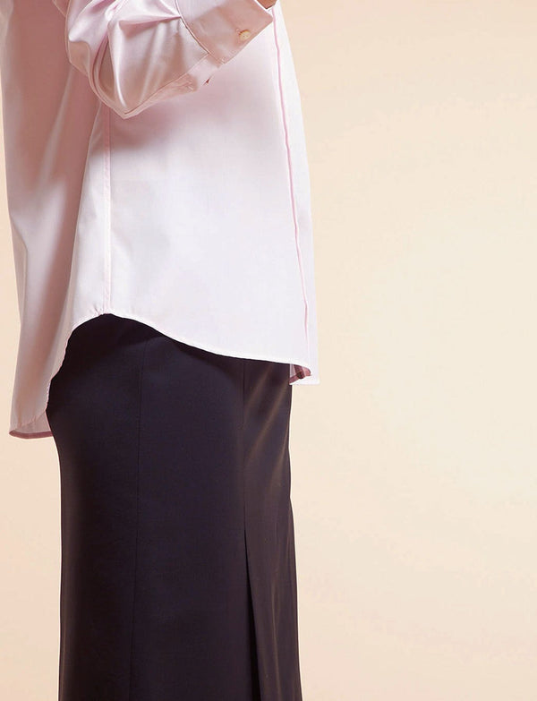 Ines De La Fressange Chemise Martin Coton Rose Pâle