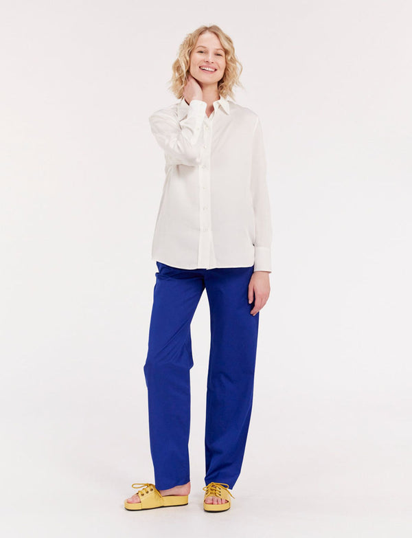 Ines De La Fressange Chemise Maureen Blanche En Viscose
