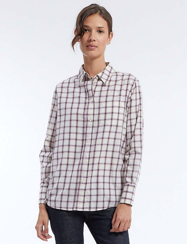 Ines De La Fressange Chemise Maureen Carreaux Rouge Et Blanc