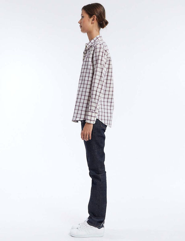 Ines De La Fressange Chemise Maureen Carreaux Rouge Et Blanc