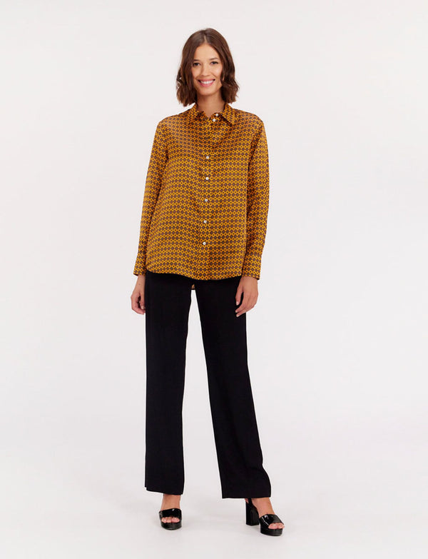 Ines De La Fressange Chemise Maureen Imprimée En Satin