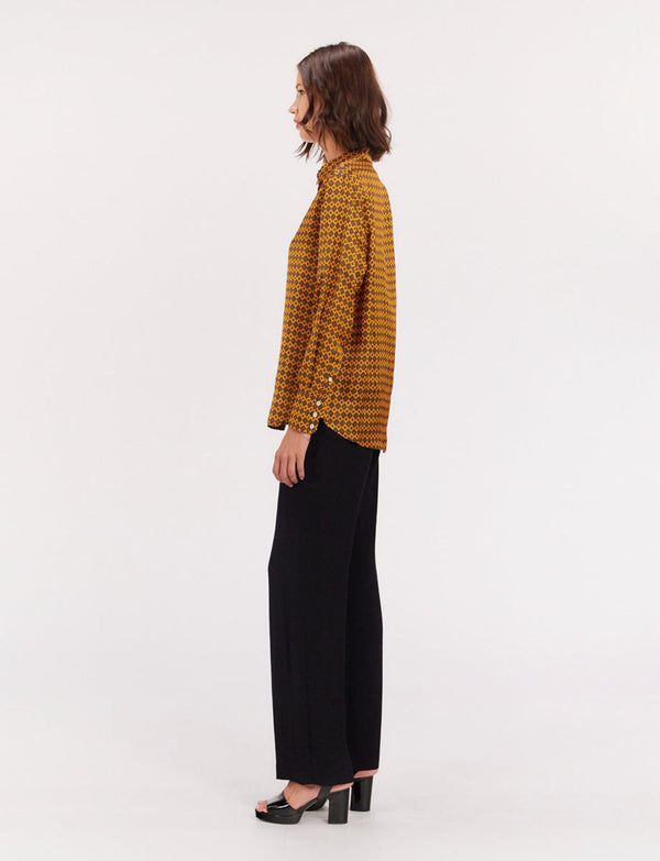 Ines De La Fressange Chemise Maureen Imprimée En Satin