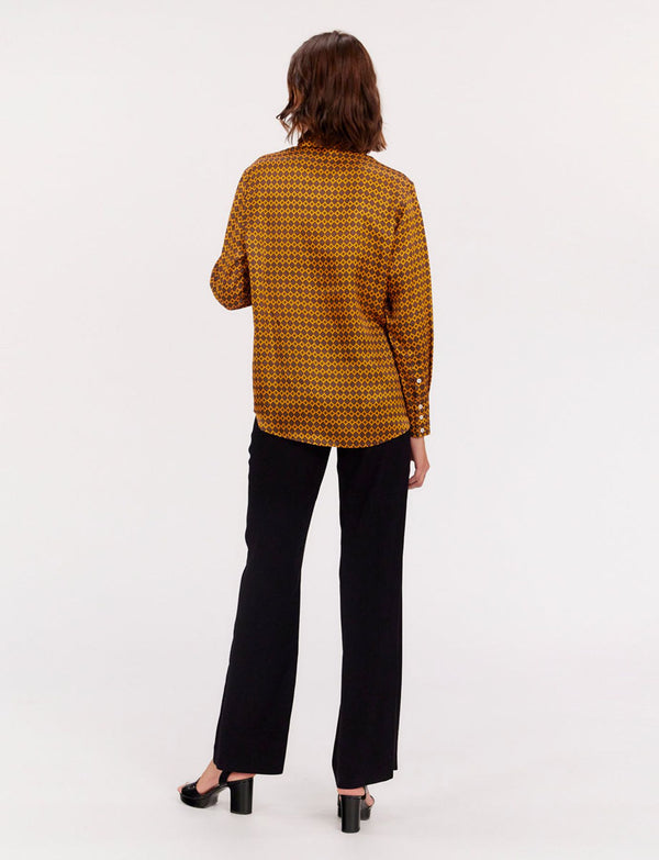 Ines De La Fressange Chemise Maureen Imprimée En Satin