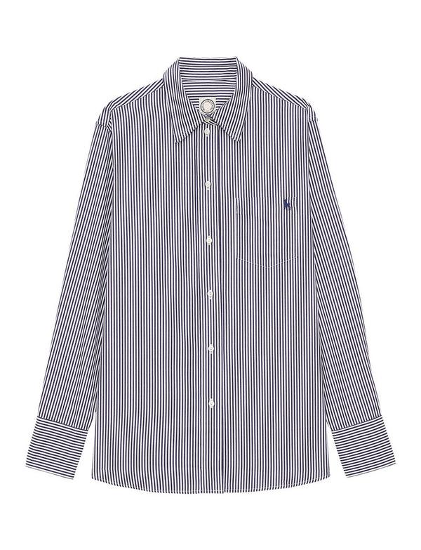 ines de la fressange Chemise Maureen rayée marine/blanc