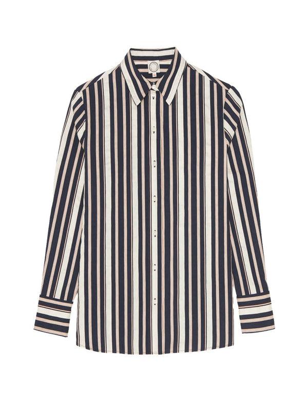 ines de la fressange Chemise Maureen rayée multicolore