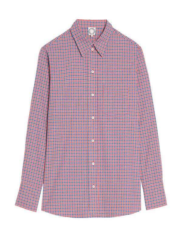 ines de la fressange Chemise Maureen rouge à carreaux