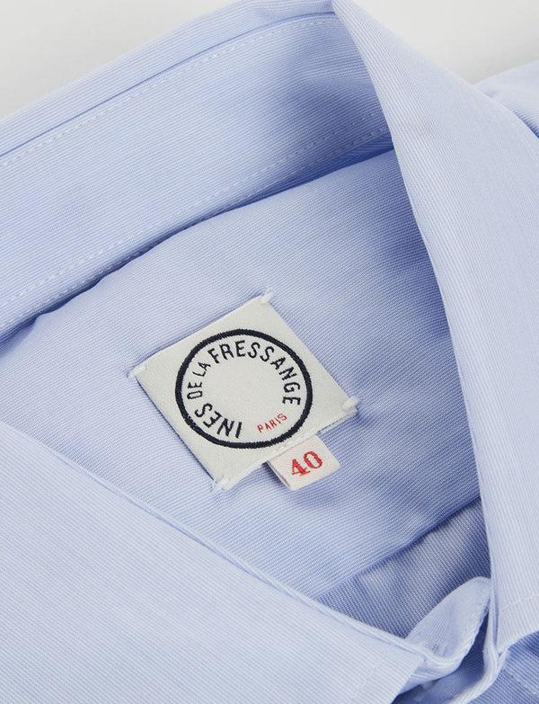 Ines De La Fressange Chemise Pour Homme Julien Bleu Clair