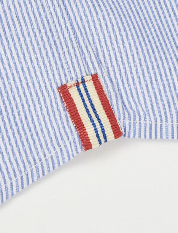 Ines De La Fressange Chemise Pour Homme Julien Rayée Bleue