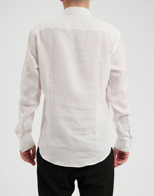 Ines De La Fressange Chemise Pour Homme Olivier Blanche En Lin