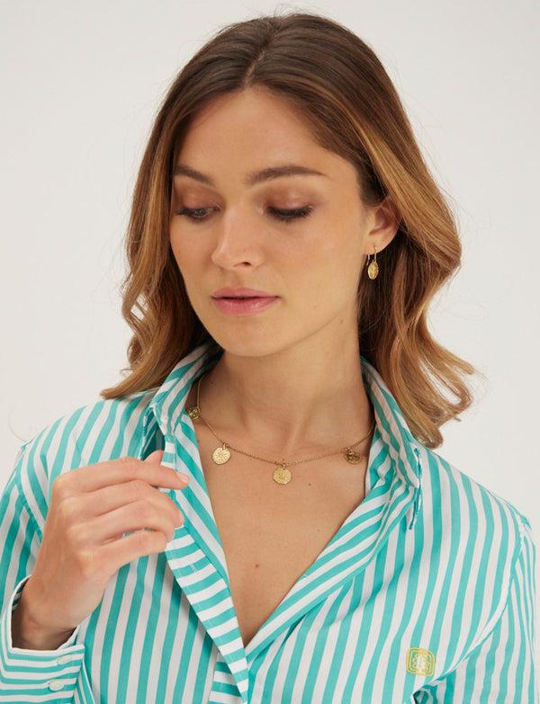 Ines De La Fressange Collier Lutèce 4 Motifs Plaqué Or