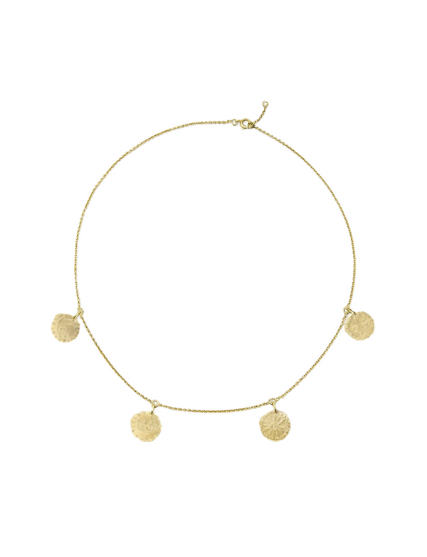 ines de la fressange Collier Lutèce 4 motifs plaqué or