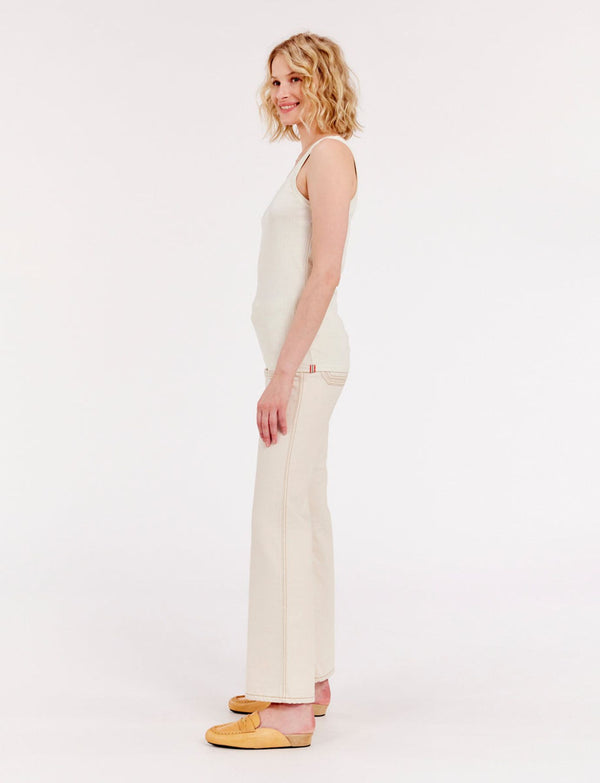 Ines De La Fressange Débardeur Amelie En Jersey Ivoire