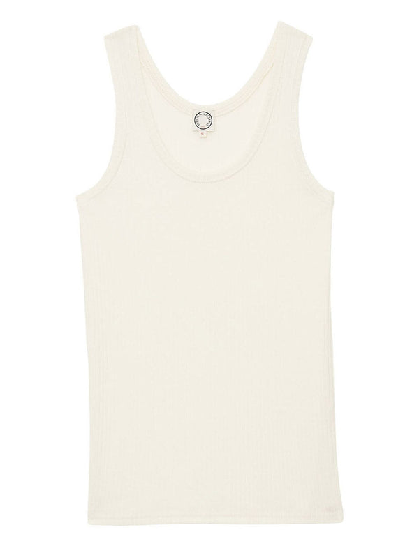 ines de la fressange Débardeur Amelie en jersey ivoire