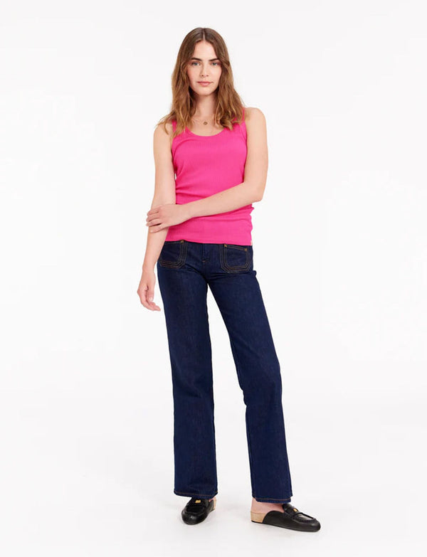 Ines De La Fressange Débardeur Amelie En Jersey Rose