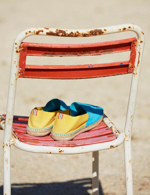 Ines De La Fressange Espadrilles Aglae Turquoise-jaune
