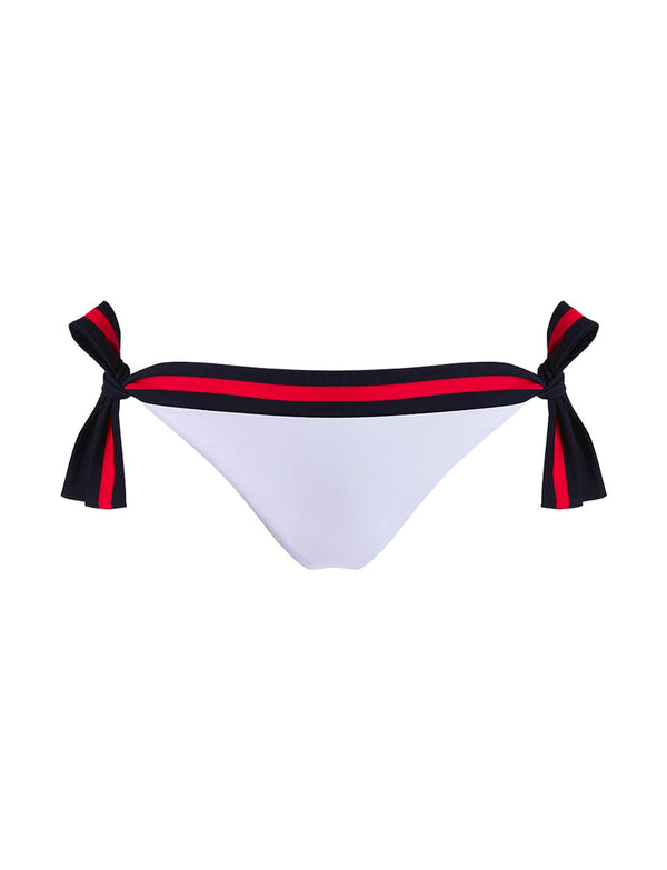 ines de la fressange Flamme bas de maillot de bain femme mini blanc Ines x Vilebrequin