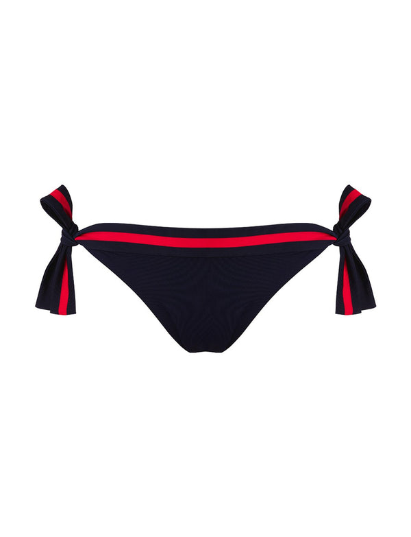 ines de la fressange Flamme bas de maillot de bain femme mini bleu marine Ines x Vilebrequin