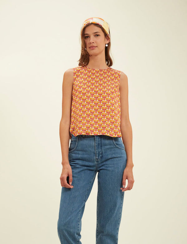 Ines De La Fressange Blouse Albert Fountain Red