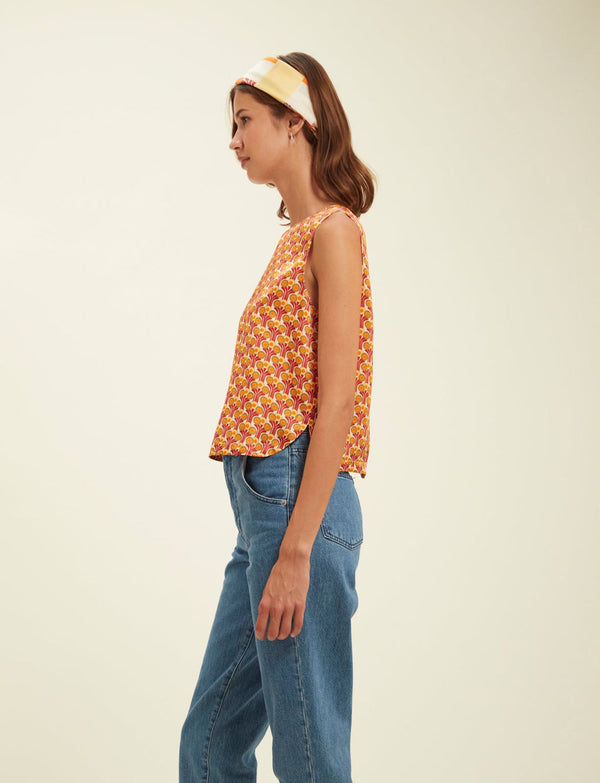 Ines De La Fressange Blouse Albert Fountain Red