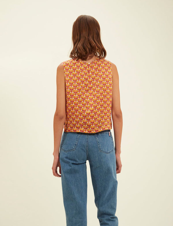 Ines De La Fressange Blouse Albert Fountain Red