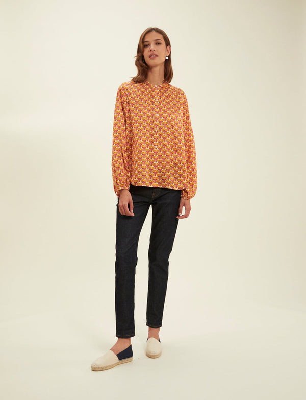 Ines De La Fressange Blouse Joséphine Red Fountain
