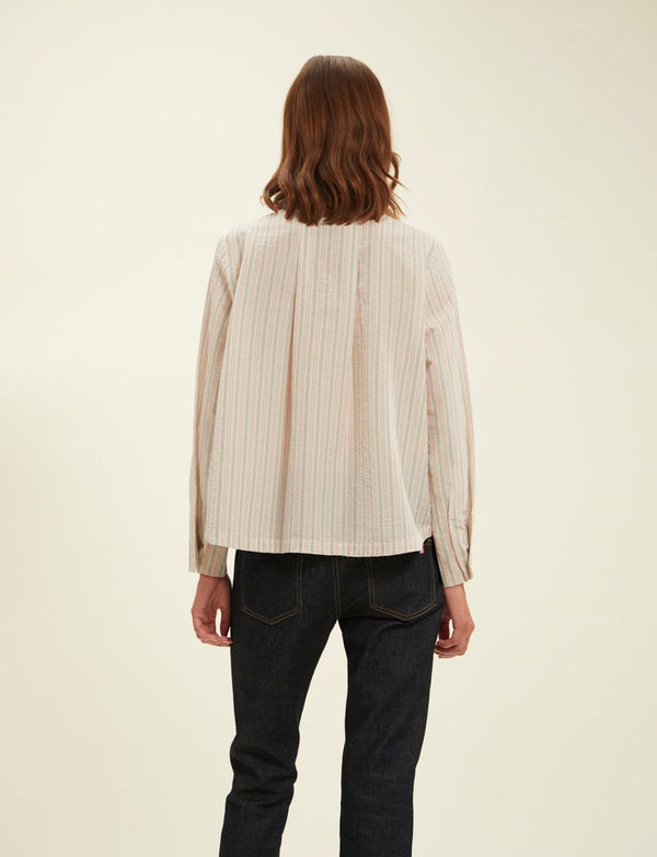 Ines De La Fressange Blouse Noa écrue à Rayures