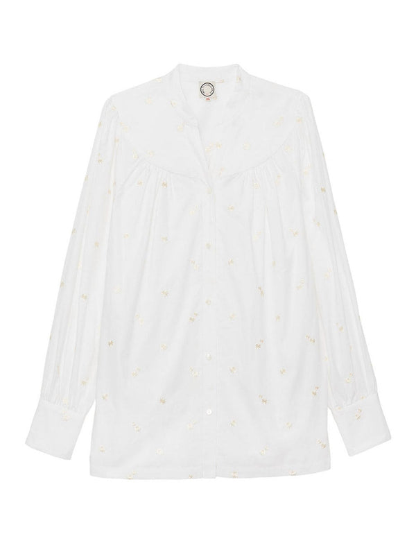ines de la fressange Blouse Ornella brodée blanche