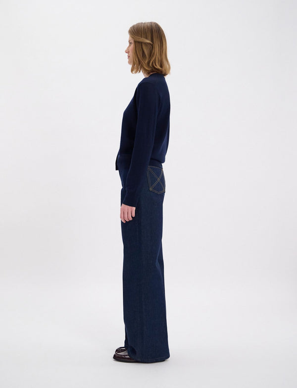 Ines De La Fressange Cardigan Cesarion Marine