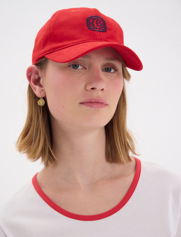Ines De La Fressange Casquette Lennie Rouge