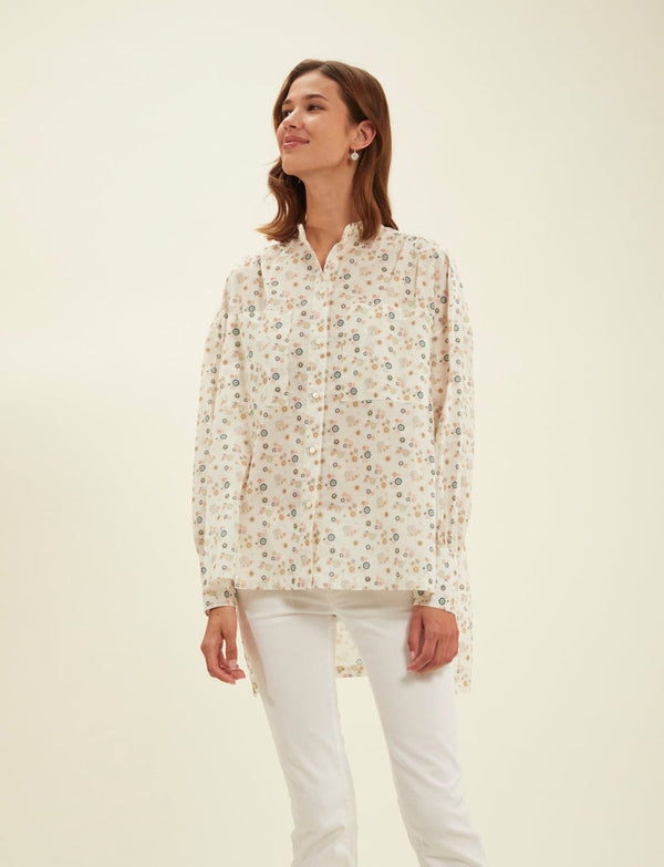 ines de la fressange Chemise Adamo à fleurs
