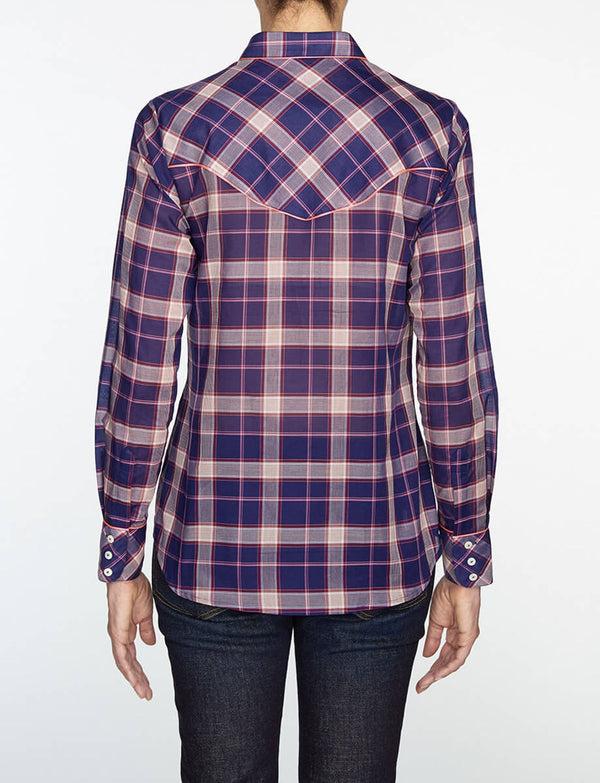 Ines De La Fressange Chemise Brenda Coton Violet