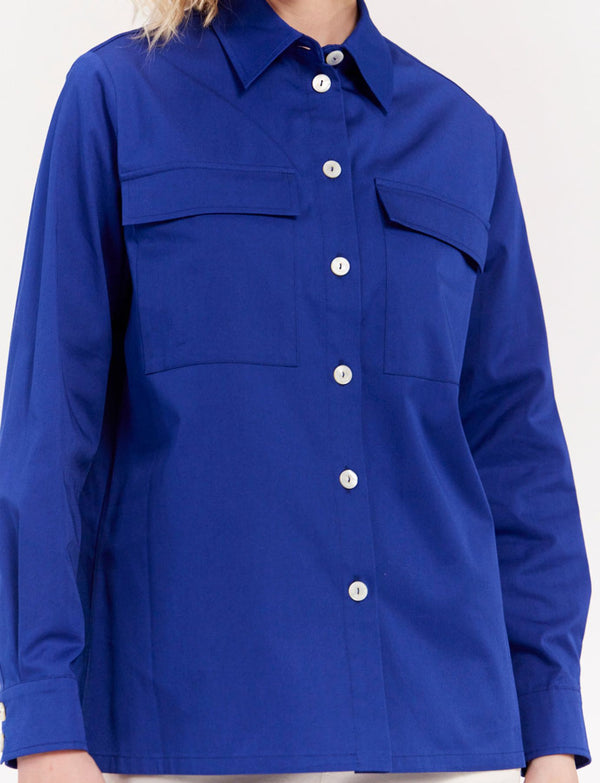 Ines De La Fressange Chemise Chandler Bleue