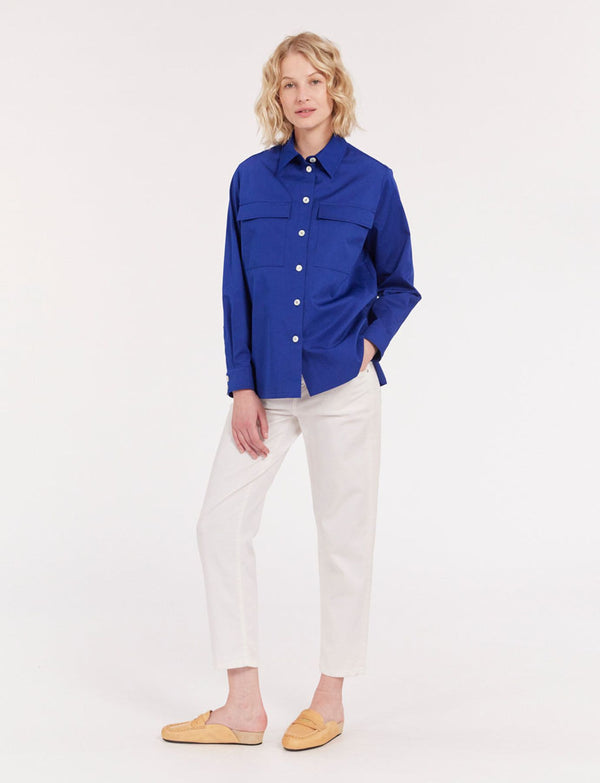 Ines De La Fressange Chemise Chandler Bleue