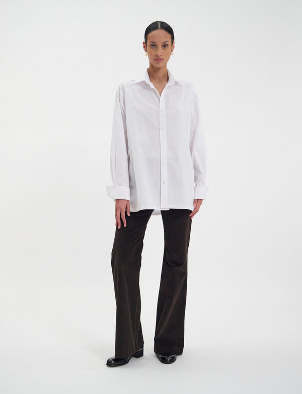 Ines De La Fressange Chemise En Coton Nova Blanche