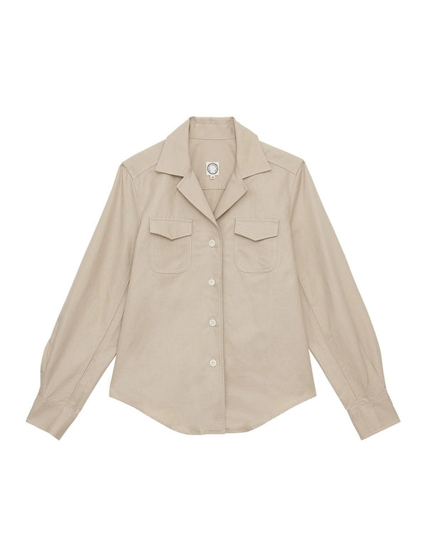 ines de la fressange Chemise Evana beige