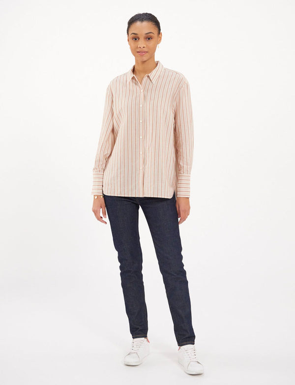 Ines De La Fressange Chemise Falco écrue Rayée