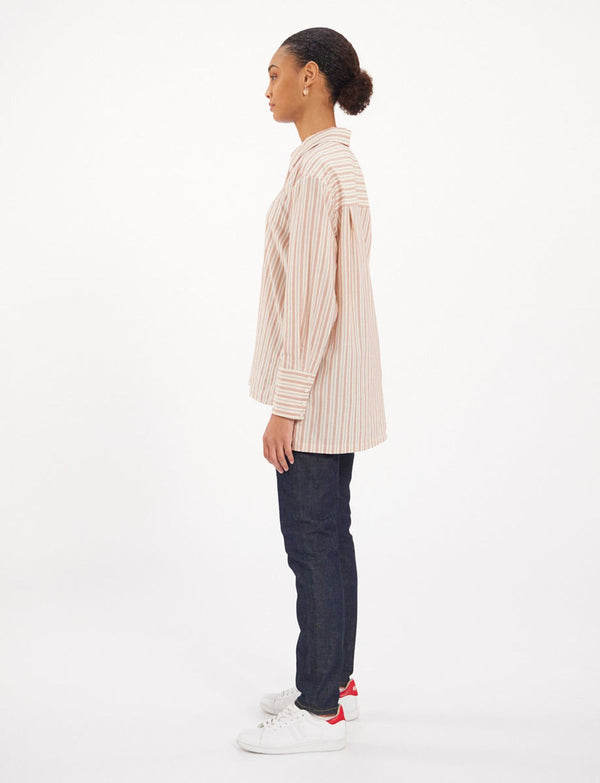 Ines De La Fressange Chemise Falco écrue Rayée