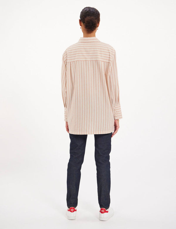 Ines De La Fressange Chemise Falco écrue Rayée