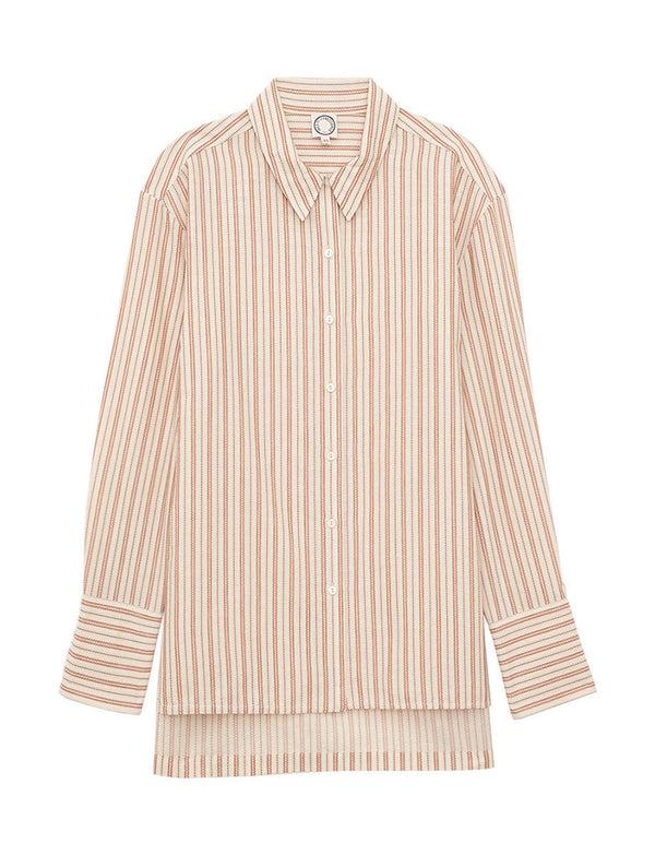 ines de la fressange Chemise Falco écrue rayée
