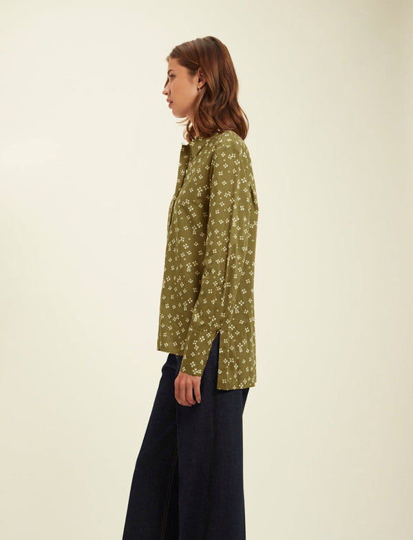 Ines De La Fressange Chemise Falco Lucky Kaki