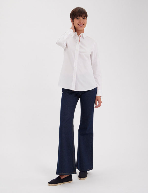 Ines De La Fressange Chemise Martin Blanche