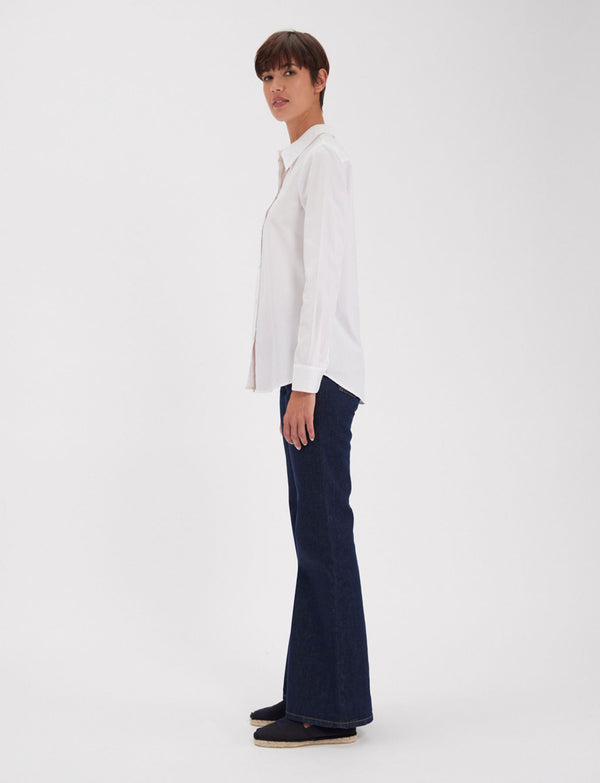 Ines De La Fressange Chemise Martin Blanche