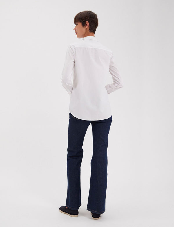 Ines De La Fressange Chemise Martin Blanche