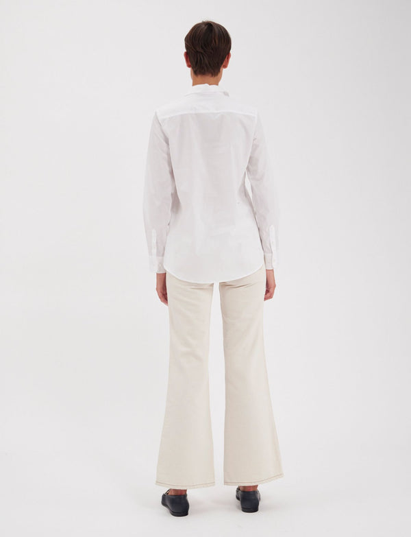 Ines De La Fressange Chemise Martin Blanche