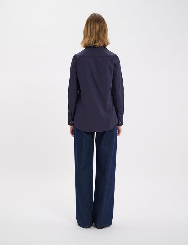 Ines De La Fressange Chemise Martin Bleu Navy