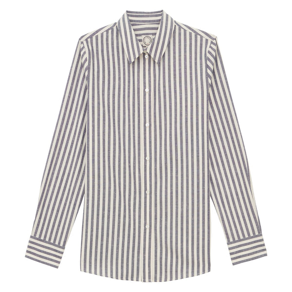 ines de la fressange Chemise Martin en coton bleue