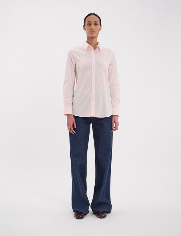 Ines De La Fressange Chemise Martin Rose Pâle