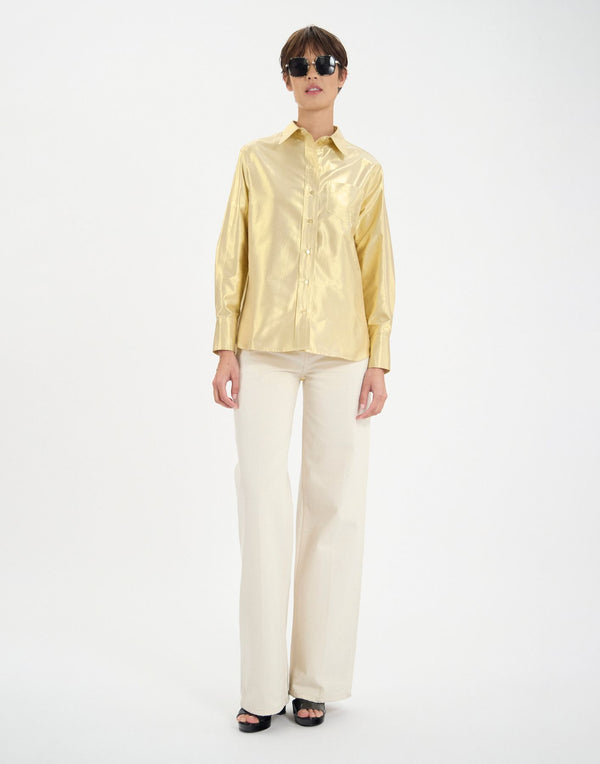 Ines De La Fressange Chemise Maureen En Coton Doré